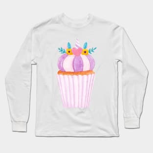 unicorn cupcake Long Sleeve T-Shirt